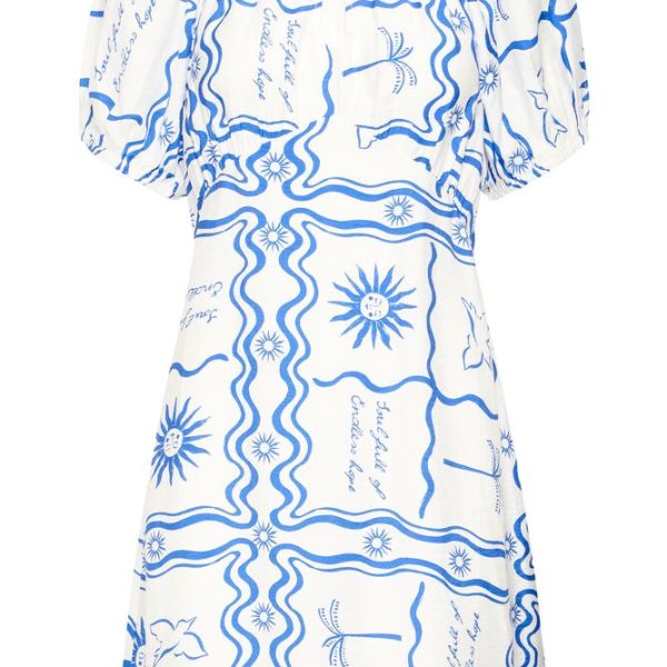 IHFIRISA VESTIDO DE VISCOSA Y LINO